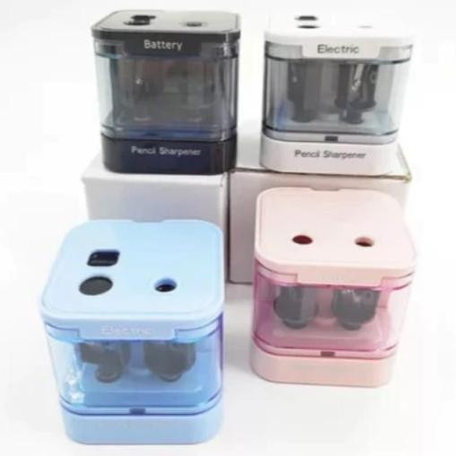 

V Tec Electric Sharpener Es 8061 - Rautan Pensil Elektrik 2 Lubang Co