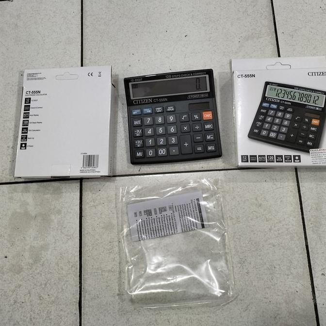 

New Product - Original Calculator Citizen Ct-555N 12 Digits. Kiarastoreku