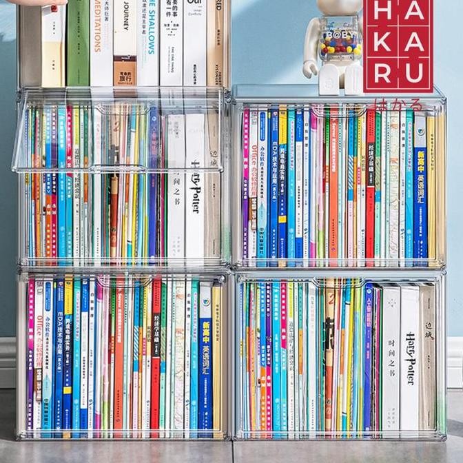 

New Product - Transparent Acrylic Book Magazine Organizer Container Box Akrilik Buku Kiarastoreku