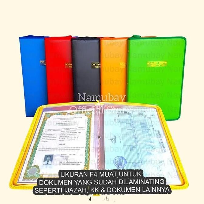 

Dokumen Keeper Isi 20,40,60 Lembar/Map Resleting Plastik Stationery Co