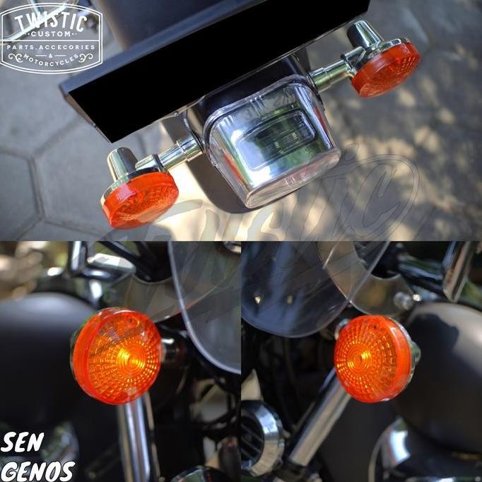 Lampu Sen Sein Klasik Genos Motor Cb W175 Custom Universal