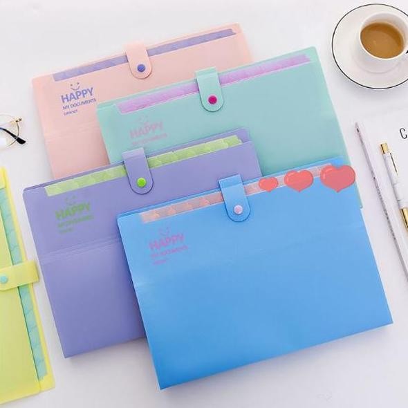 

12 Slot Organizer Map Document Happy Ukuran A4 Kantong Dokumen Map File Hb652 Co