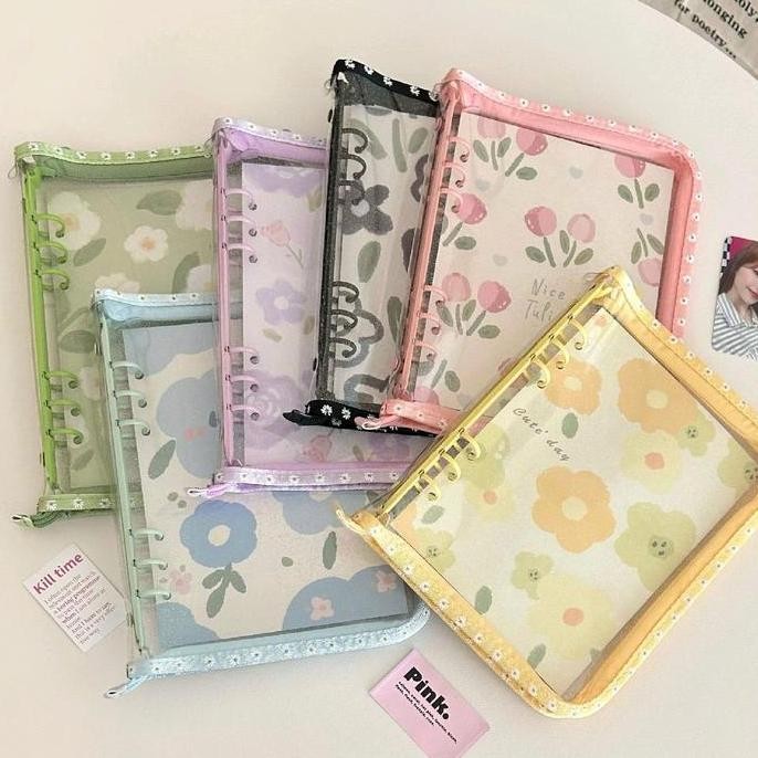 

A5 Cover Binder Resleting Deluxe Liss Flower Theme 6 Ring Co