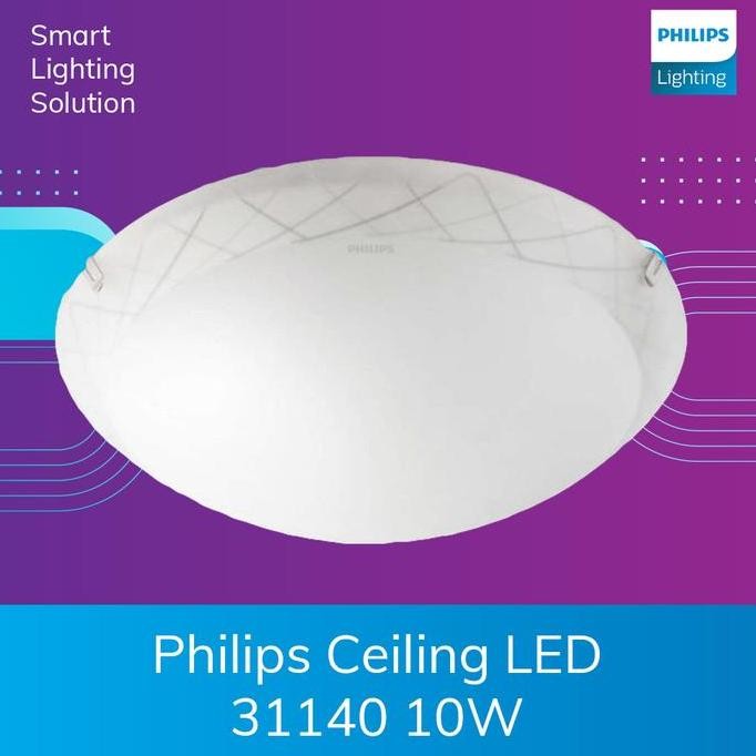 Lampu Plafon Philip Lampu LED Ceiling 10 watt Warm White Cahaya Kuning