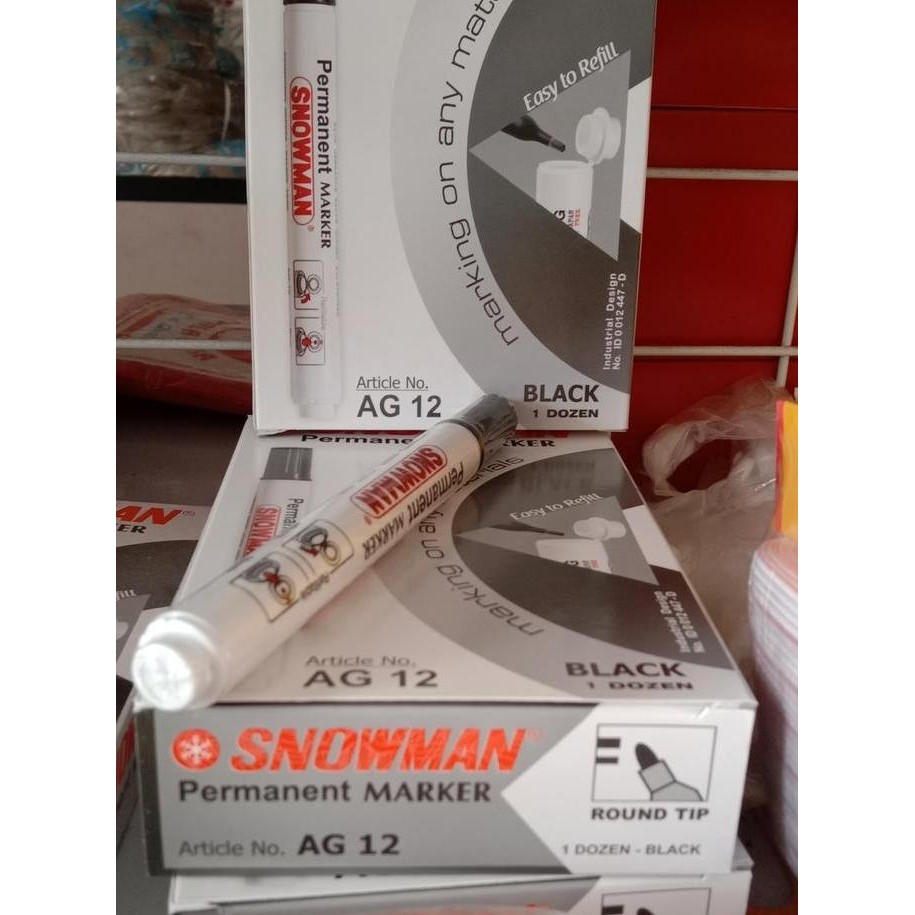 

Snowman Marker Black Permanen Co