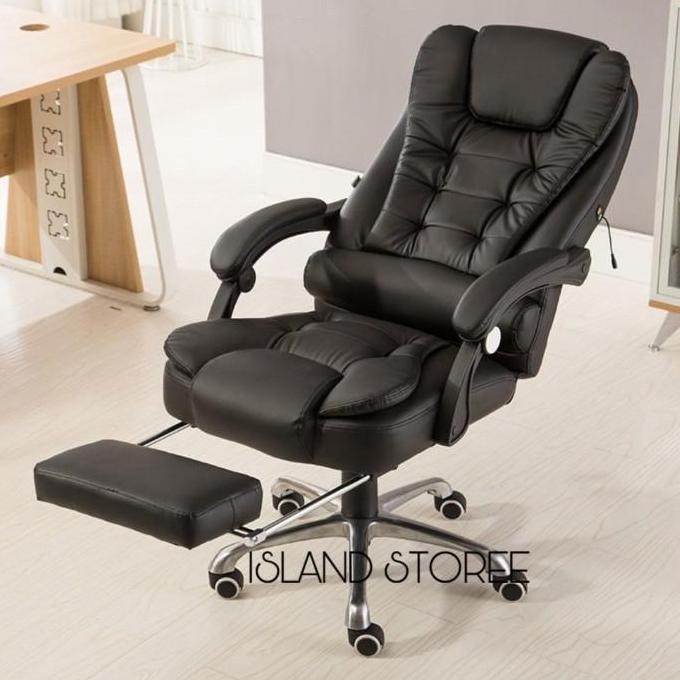kursi kantor kursi kerja office chair kulit kursi komputer hitam