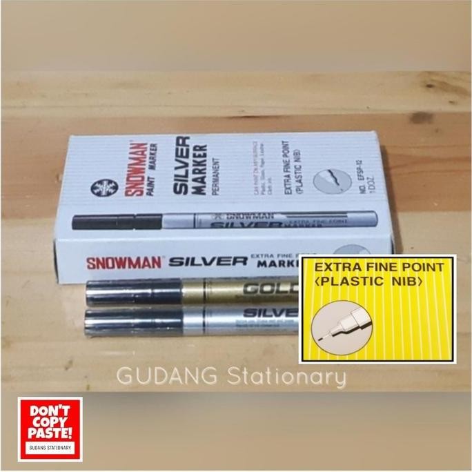 

Spidol Pen Permanent Paint Marker Snowman [ Isi 12 Pcs ] Co