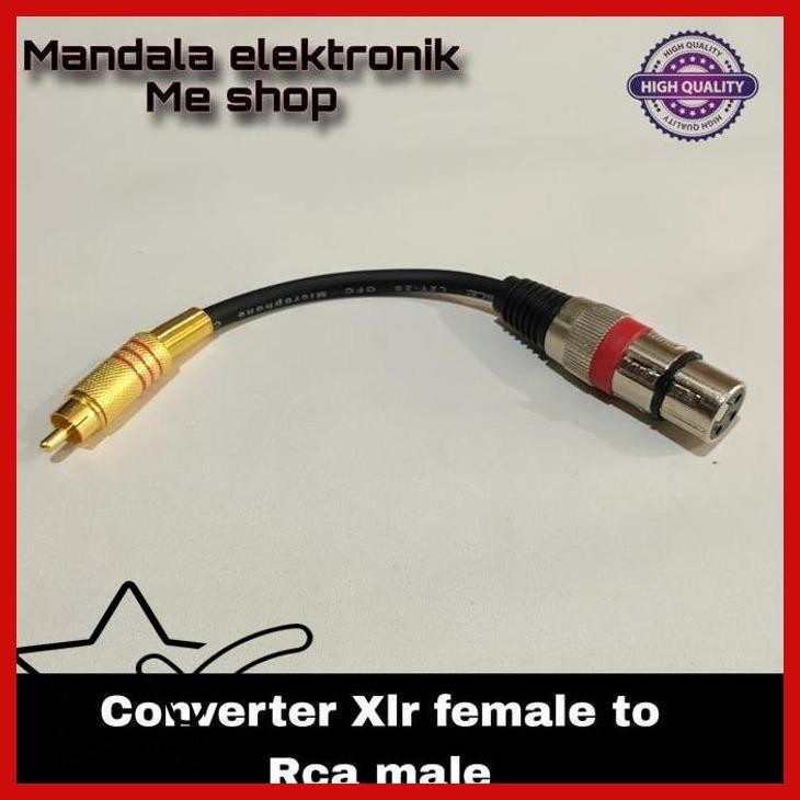 [IWS] CONVERTER JACK XLR FEMALE TO RCA MALE