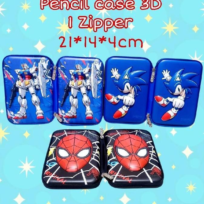 

Tempat Pensil Anak Hardcase Pencil Case Timbul 3D Stationery Co