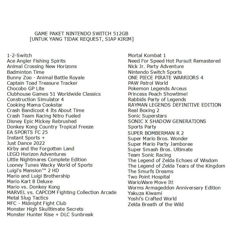 Nintendo Switch OLED Cfw 128GB 256GB 512GB Full Game