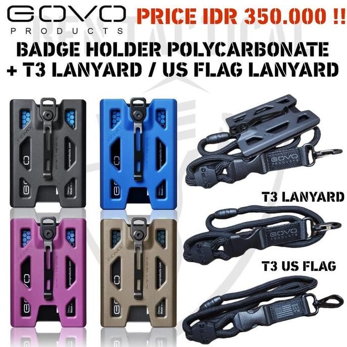 

Govo Badge Holder Polycarbonate + Landyard Co