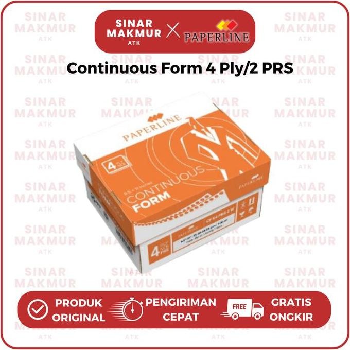 

Continuous Form/Kertas Komputer 9.5X11:2 4 Ply/K4 Prs Paperline (Dus) Co