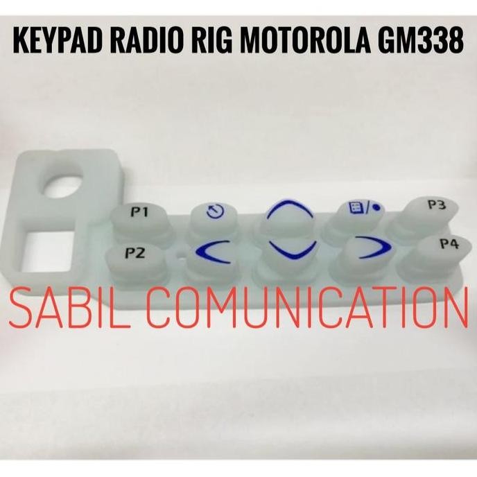 Keypad Radio Rig Motorola Gm338 Gm 338 Karet Keypad Rig Motorola Gm338 Co