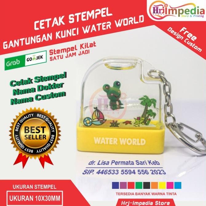 

Cetak Stempel Nama Dokter Custom | Stempel Gantungan Kunci Water World | Cetak Stempel Nama Co