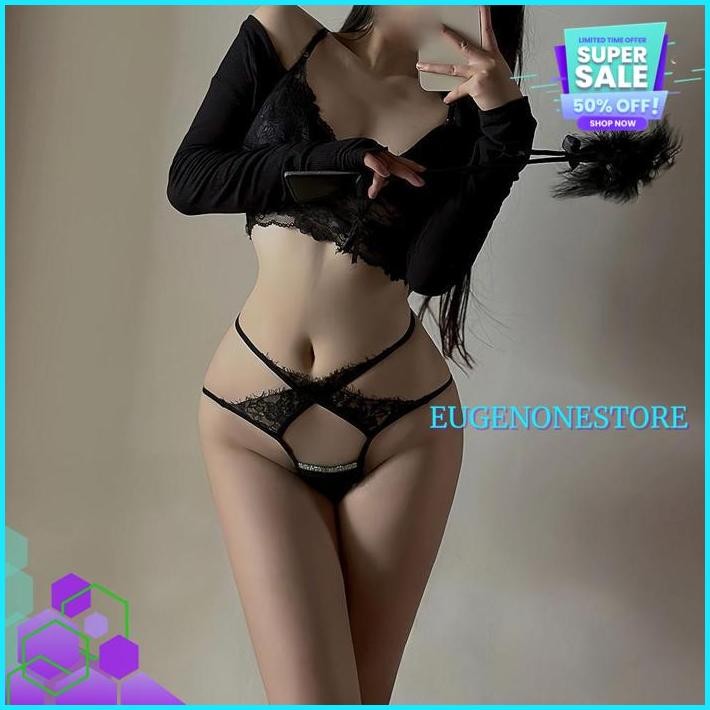 CELANA DALAM WANITA TALI SEXY TRANSPARAN HOT CD HOLLOW RENDA TALI G STRING C GRATIS ONGKIR