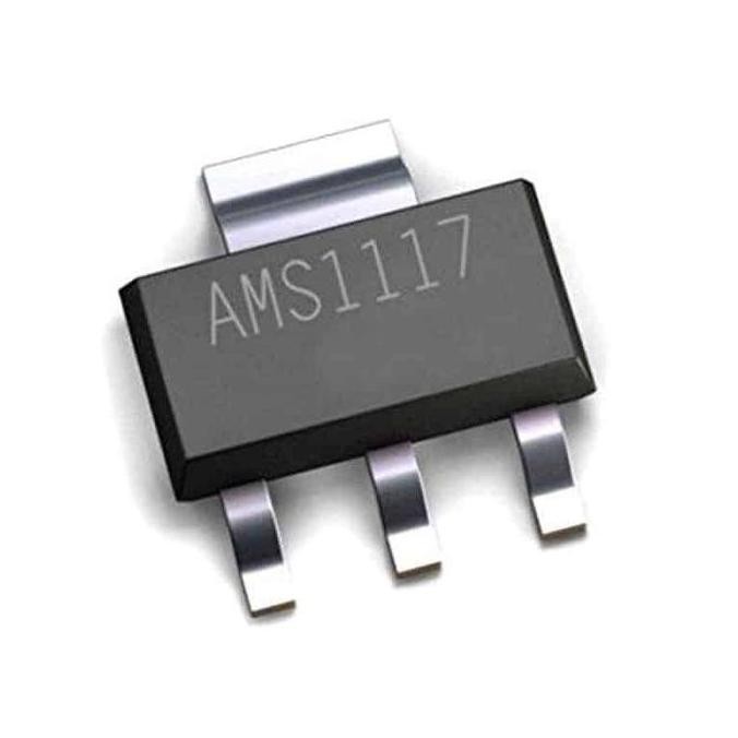 AMS1117-ADJ AMS1117-1.2 AMS1117-1.8 AMS1117-3.3 AMS1117-5.0 SOTT-223 Voltage Regulator IC Komponen E