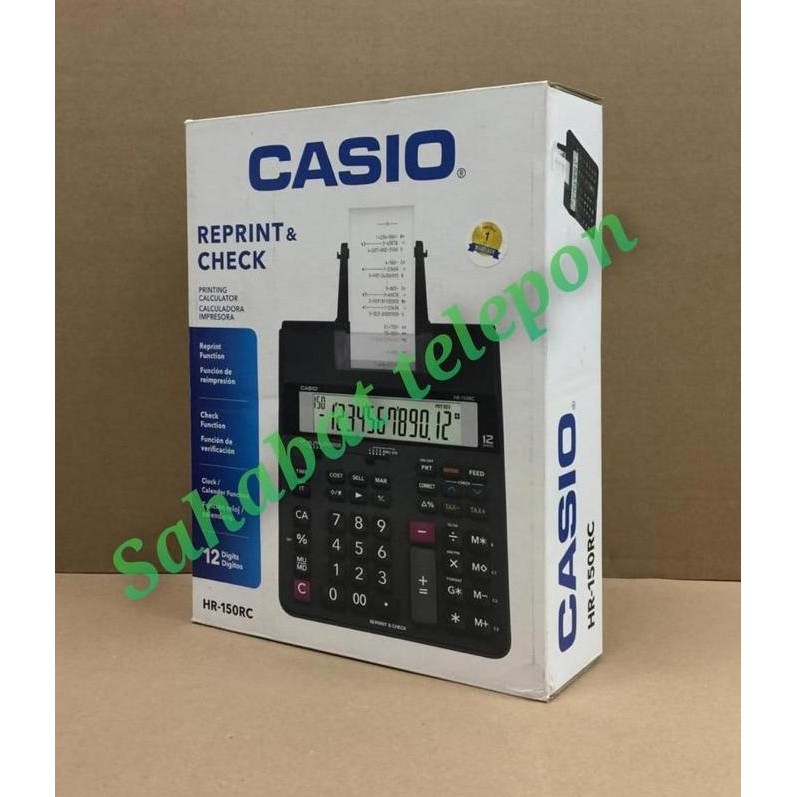 

Kalkulator Reprint & Check Casio Hr-150Rc Co