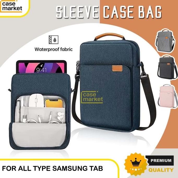 Tablet Bag Untuk Samsung Tab S7 S8 S9 S10 S7+ S8+ S9+ Plus Fe Sleeve Storage Pouch With Handle Pu Le