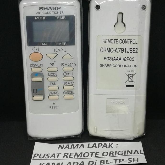 Remote Remot Ac Sharp Crmc-A791Jbez Original Asli