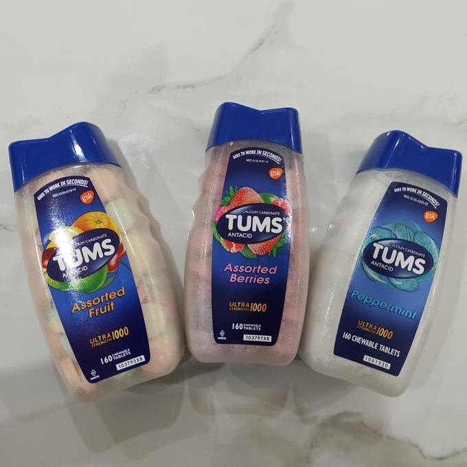 TERLARIS - Tums antiacid ultra strenght tablet kunyah maag & asam lambung isi 160