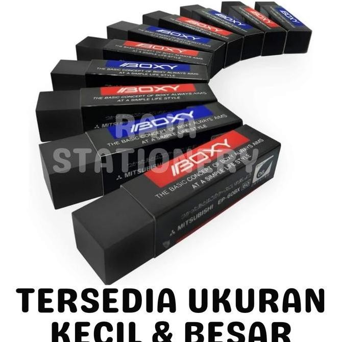 

TERLARIS - BOXY ERASER PENGHAPUS BOXY KECIL BESAR EP-60BX EP-100BX HITAM [BOX]