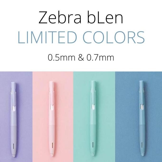 

PROMO! Zebra bLen by Nendo Limited Pastel Colors Ballpoint Pen 0.5mm 0.7mm