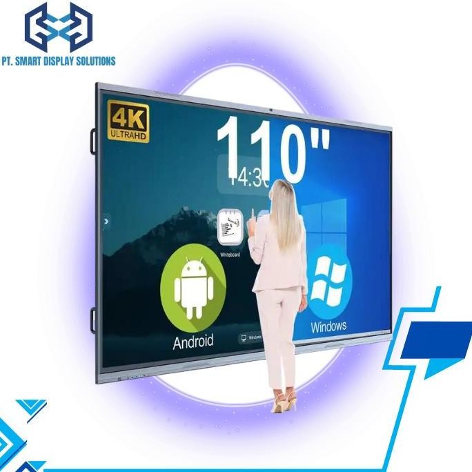 

TERLARIS - Interactive Whiteboard 98 Inchi Touchscreen 4K Kantor Sekolah Meeting Room Single Os Android Free Pengiriman se Jabodetabek
