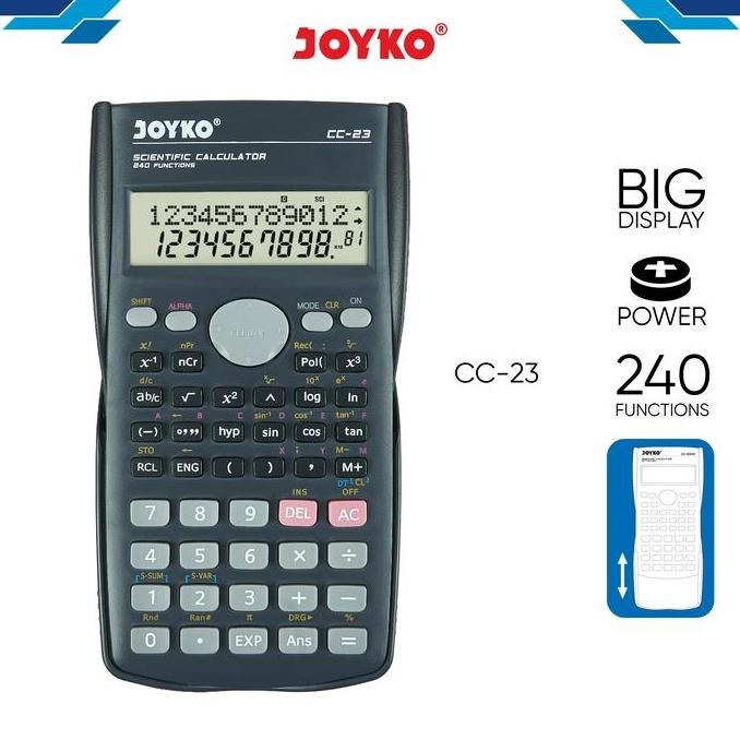 

Joyko Scientific Calculator / Kalkulator Ilmiah Joyko Matematika Cc-23 Co