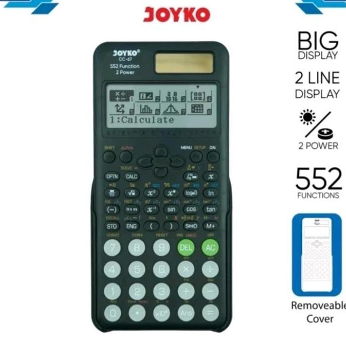 

Kalkulator Joyko Cc-67 Scientific 552 Functions Co