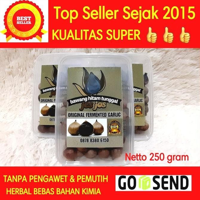 

Bawang Hitam Tunggal Lanang Black Garlic 250 Gram