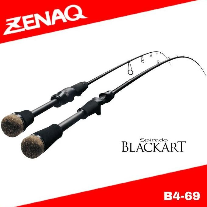 Spot Barang  Joran Pancing Zenaq Baitcasting Rod Spirado Blackart B4-69
