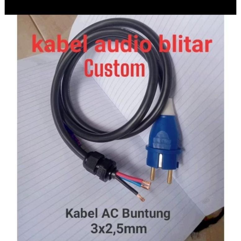 KABEL POWER AC BUILD UP Kabel 3x2.5 mm SERAMBUT Original Steker ewig / Kabel AC power built up 3x2,5
