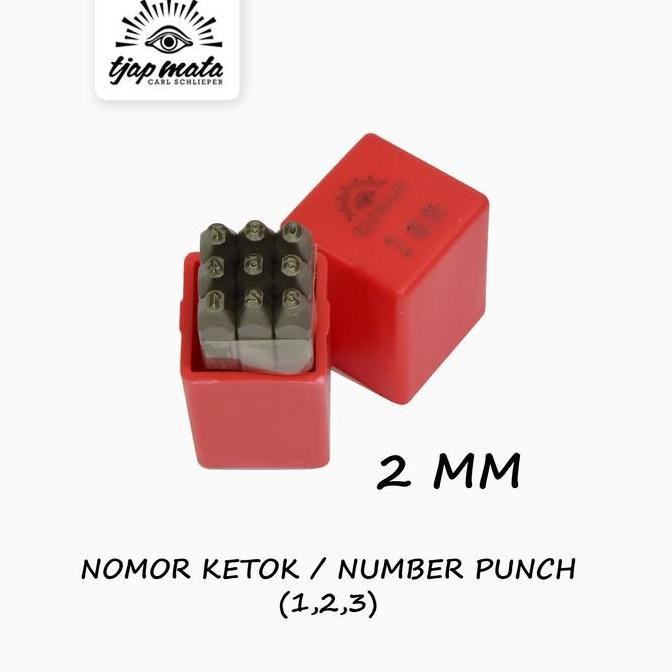

TJAP MATA / CAP MATA Nomor / Angka Ketok / Number Punch 2 MM