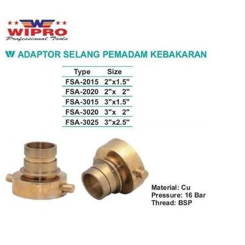 ><><><] Adaptor Selang Pemadam Drat Dalam 2 In x Selang 2 In Wipro FSA-2020