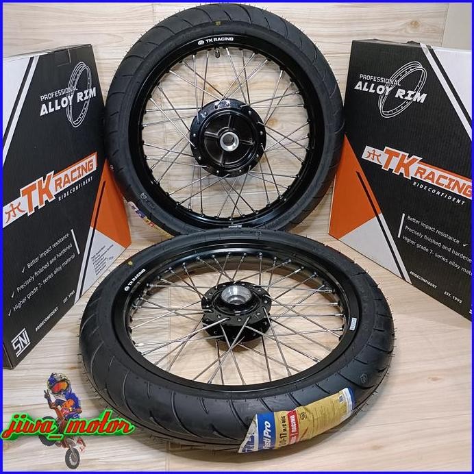 paket velg rx king ring 17 TK racing plus ban IRC FASTI PRO 90/80-17