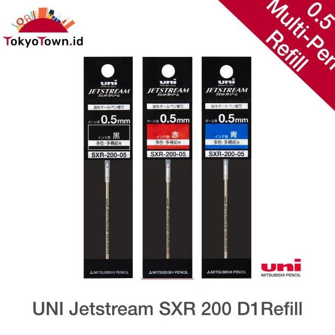 

TERLARIS! Uni Ball SXR-200 Jetstream Ballpoint Multi Pen Refill - D1 # Rotring