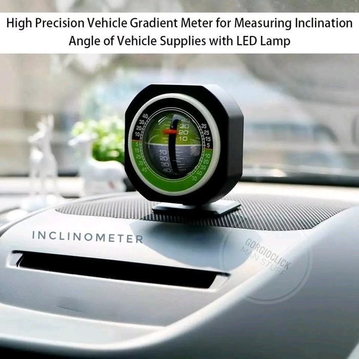Car Inclinometer Mobil dengan Back-Light LED