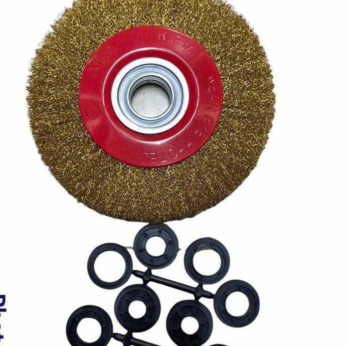 sikat piring kuningan gerinda duduk 6inch termurah