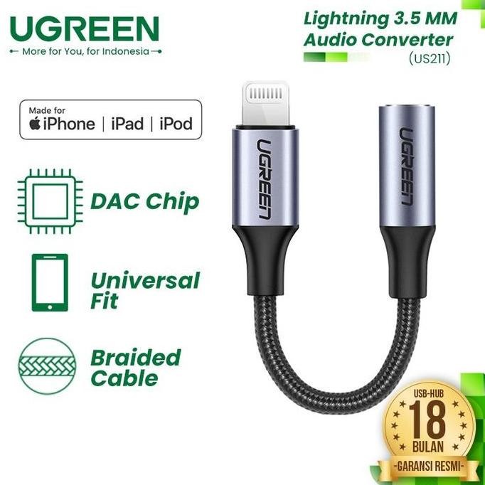 Original Kabel Converter Adapter Lightning To Jack Audio Aux 3.5Mm Lightning To Earphone Headset Hea