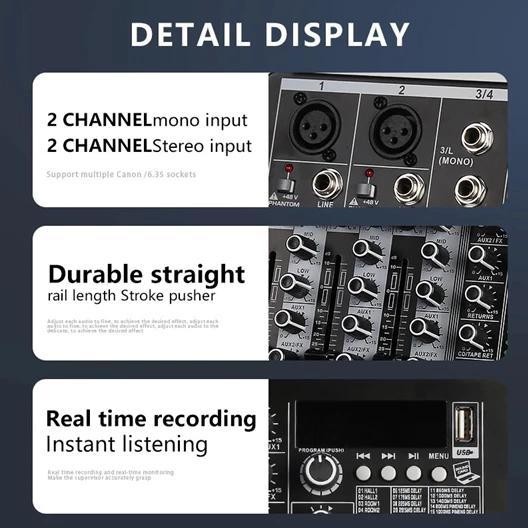 {Exclusive Aji_Mashel} Mixer 4 Chanel Terbaru Mixer Audio Mixer 4 Chanel Termurah /Mixer Mini/ Ampli