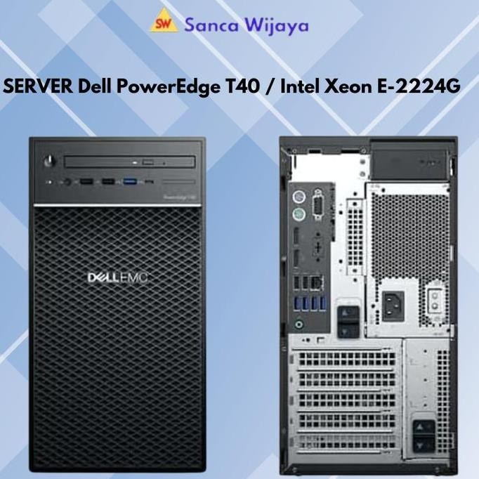 Dell Poweredge T40, Server Dell T40 / Intel Xeon E-2224G, , New Stok