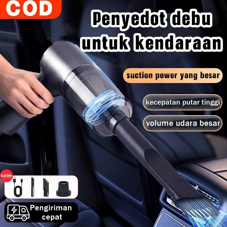 Wireless Car Vacuum Cleaner Portable vacum Vakum Penyedot Debu Mini Mobil Vacuum kuat Cleaner Mini,C