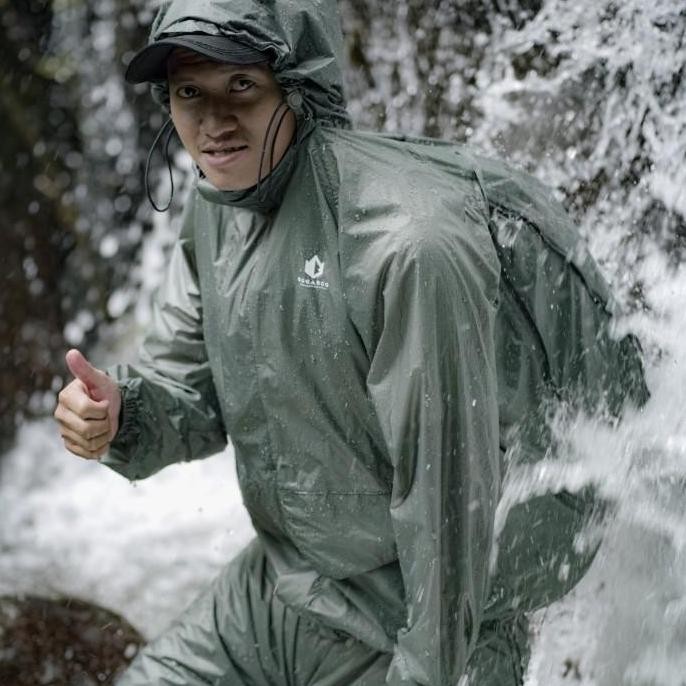 TERBARU - Jas Hujan Raincoat Big Size Bogaboo Seri Akasa Nylon 30D PU 5000 Seal