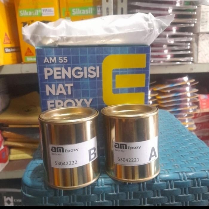 Am 55 Tile Grout Epoxy White Pengisi Nat Epoxy Original Dan Terpercaya