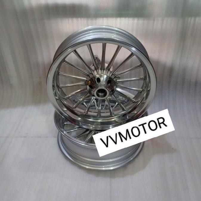 VELG RACING POWER TYPE CLASSIC UNTUK MOTOR NMAX NEW/NMAX OLD/PCX 150 LOKAL/HONDA ADV 150 1SET DEPAN+