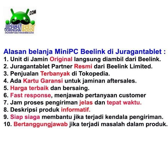 Mini Pc Beelink U59 16/256Gb Ssd Intel N5095 Jasperlake Windows 11 Pro New Stok
