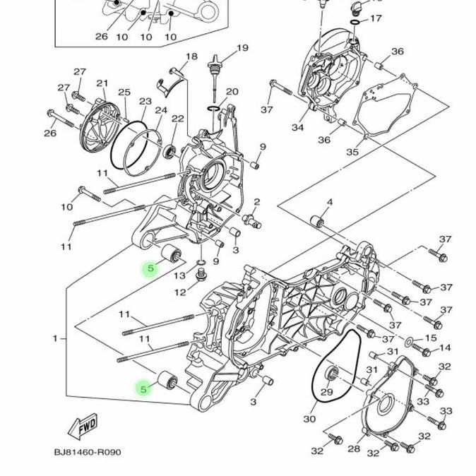 BOSH BOS ARM ENGINE XEON GT FINO FI XRIDE 115 125 FREE GO 90388-10805