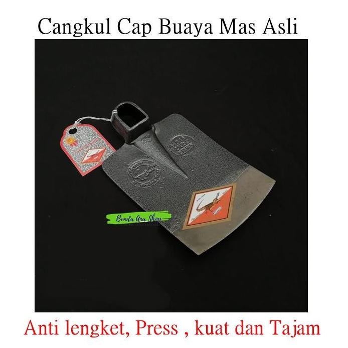 Cangkul baja Cap Buaya Mas carmen / Pacul Baja Asli Cap Buaya hitam