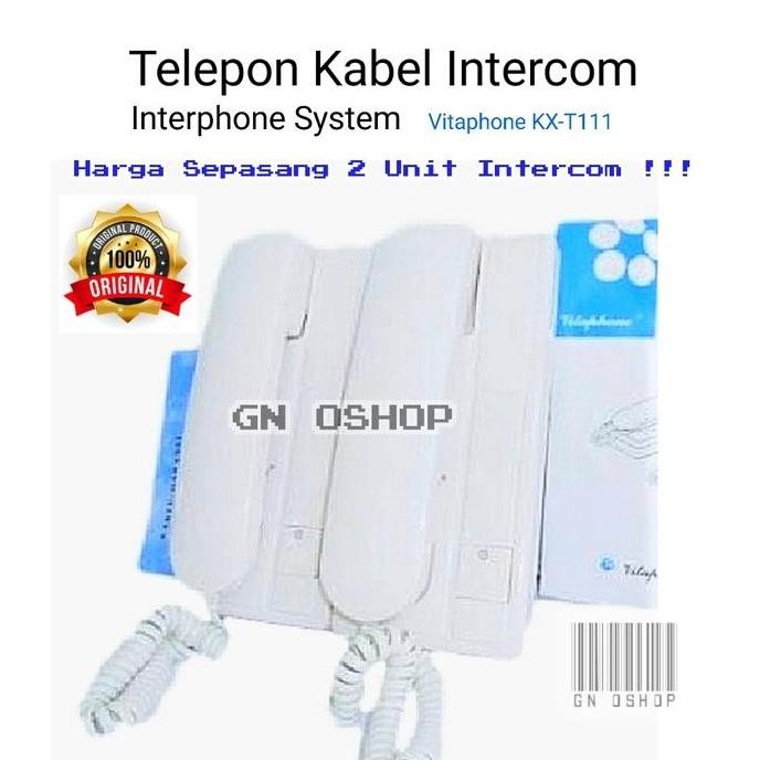 Telepon Kabel Intercom - Telp Telpon Phone Telepon Interphone System murah