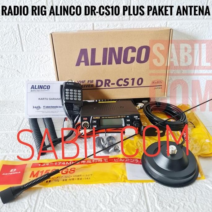 RADIO RIG ALINCO DR CS10 PLUS PAKET ANTENA MOBIL ALINCO CS10 DR-CS10 murah